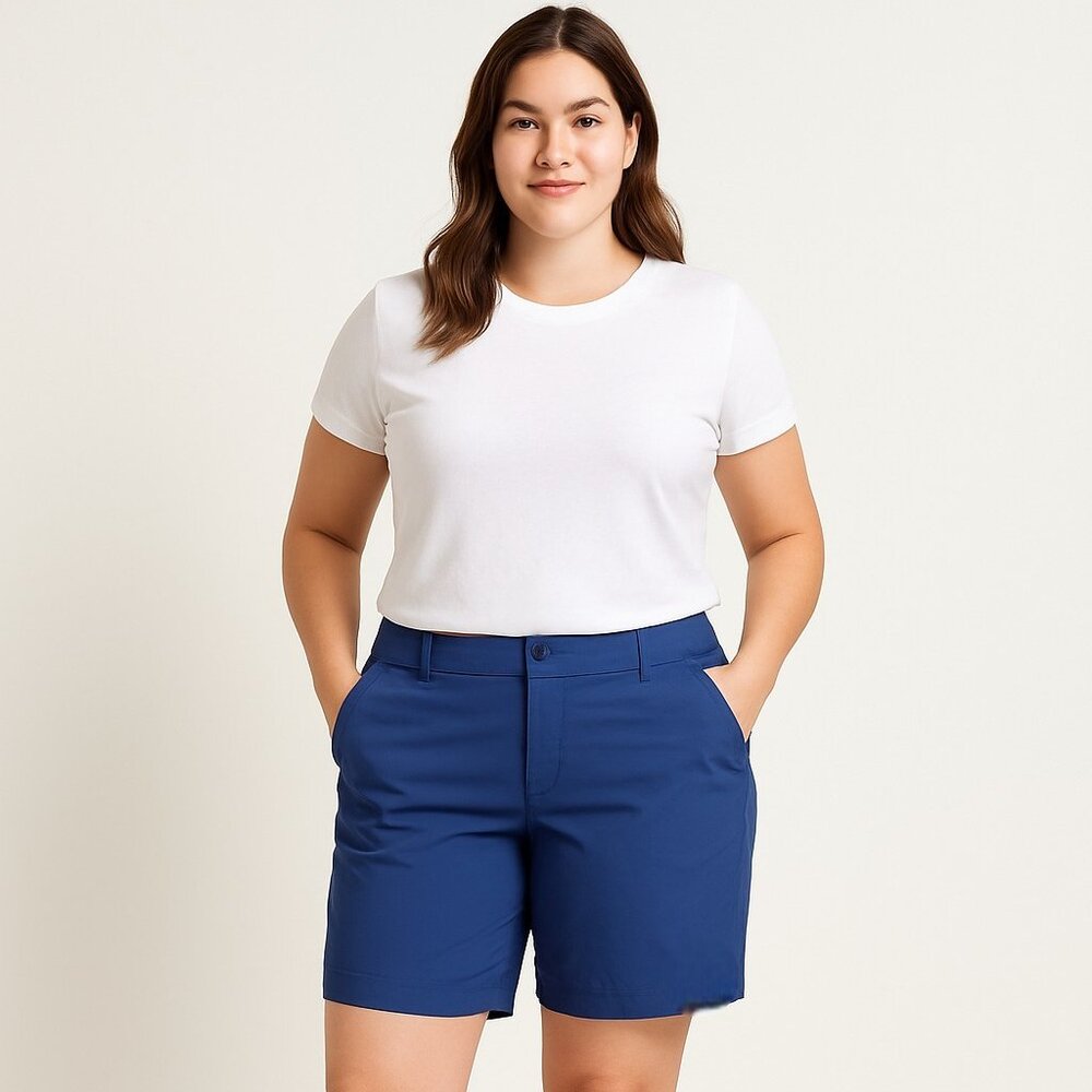 Columbia Women’s Blue Stretch Shorts Size 18 – Adventure Ready Comfort